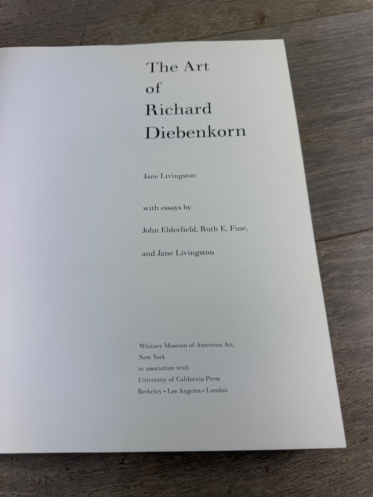 Vintage 1997 The Art Of Richard Diebenkorn Livingston HC DJ Whitney Illus USA