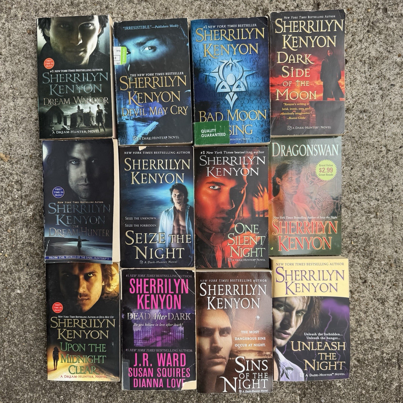 Sherrilyn Kenyon Paranormal Romance Mixed Series Lot of 12 Fantasy Vampire Books