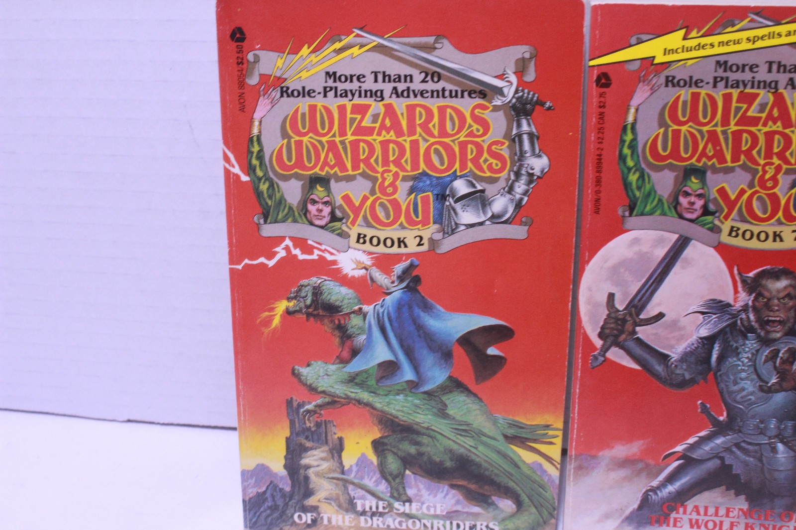 Wizards Warriors & You Books 2 & 7 Lot Of 2 CYOA D&D First Printing Vintage 1985
