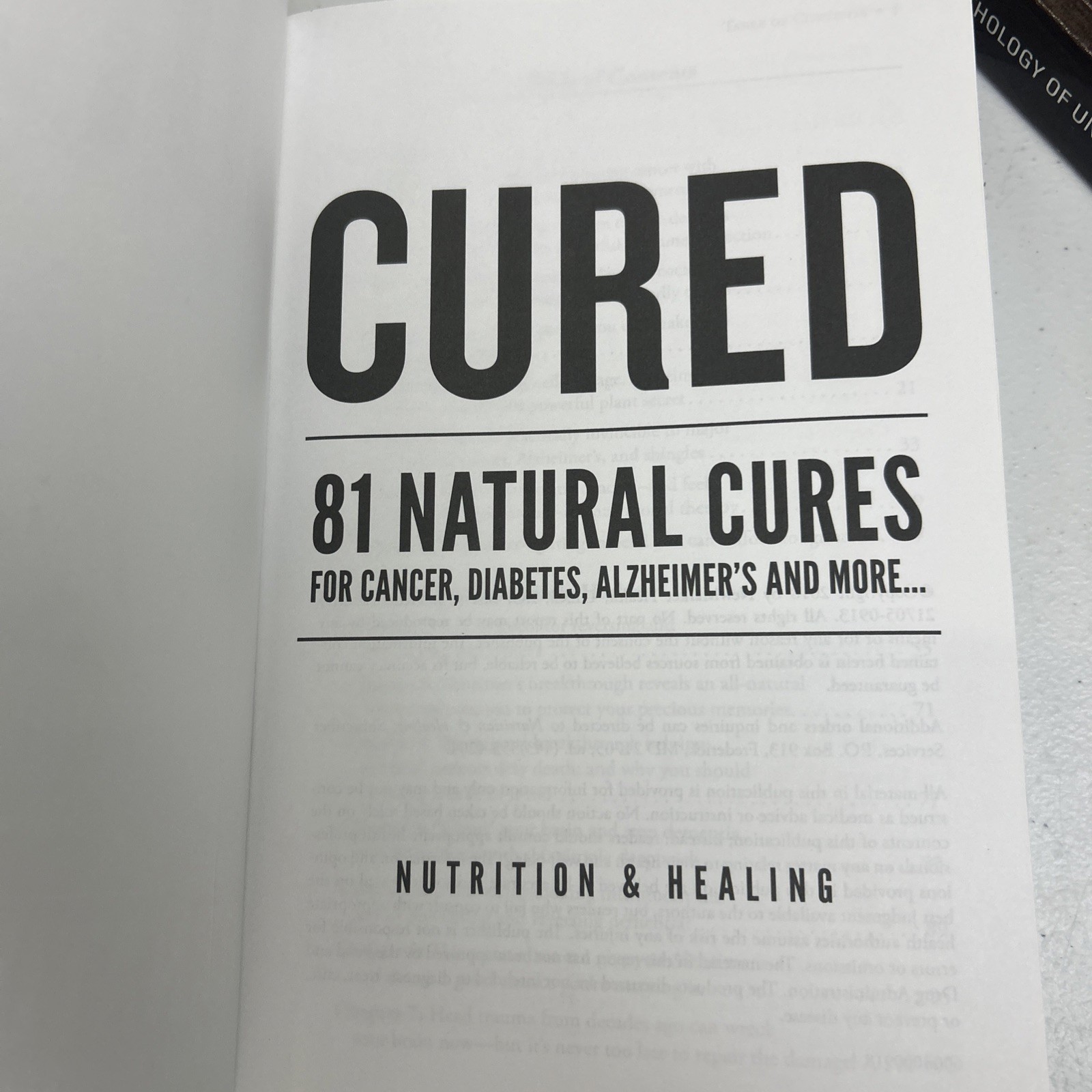 Miracles from the Vault Anthology of Underground Cures & Cured 81 Natural Cures