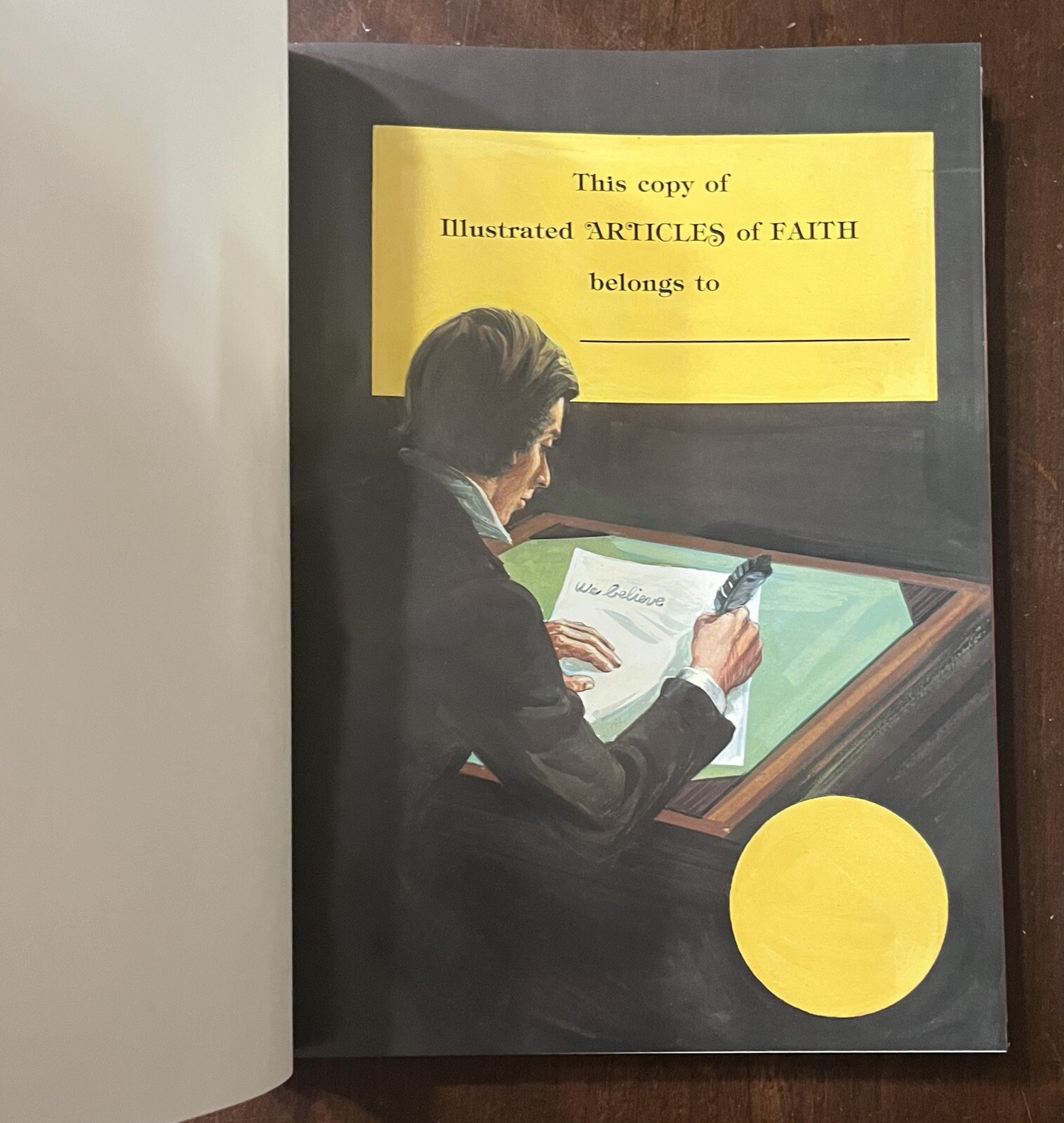 Illustrated Articles of Faith 1987 LDS Mormon RARE Single Volume 323 Pages