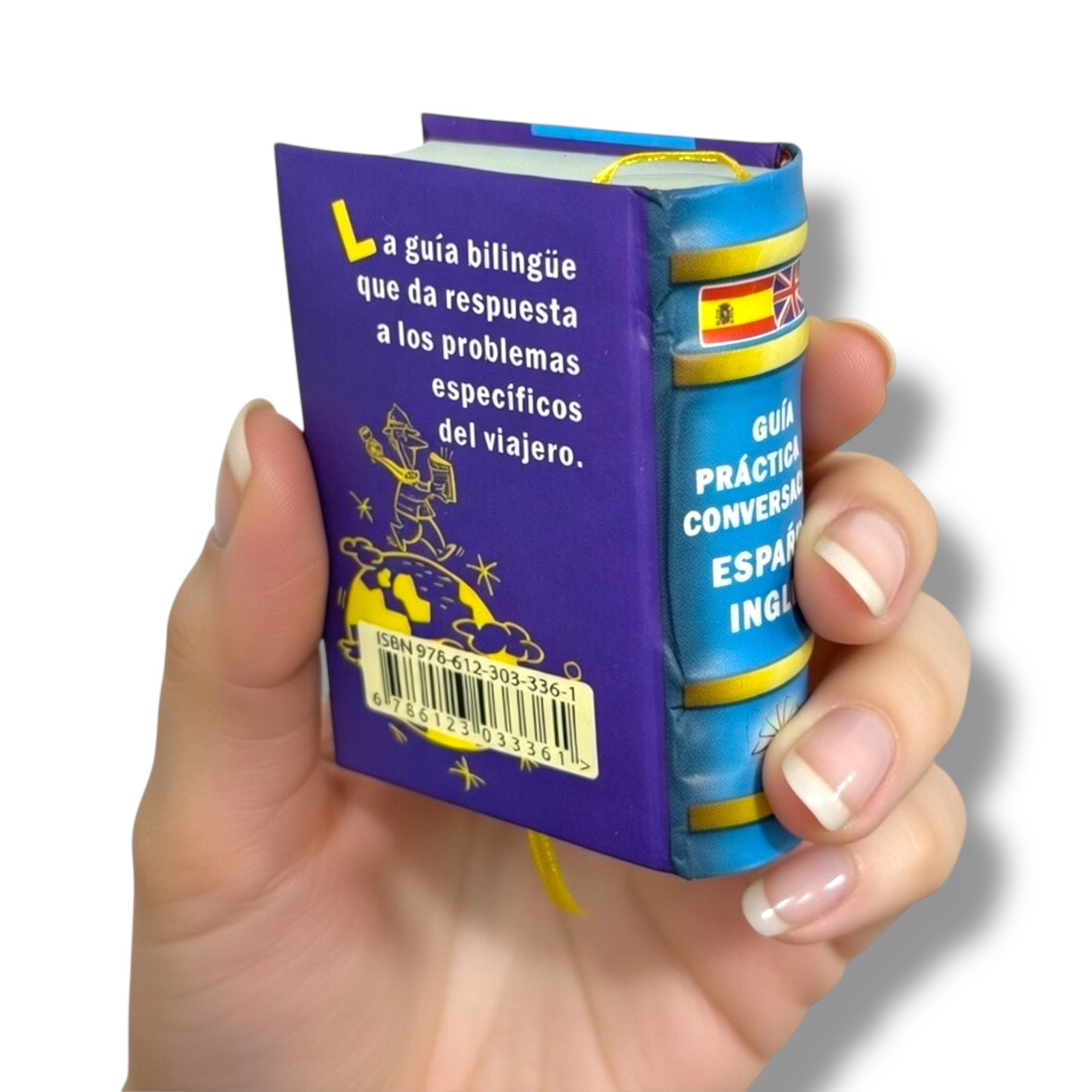 Guía Práctica de Conversación Español Inglés miniature book hardcover 435 pages
