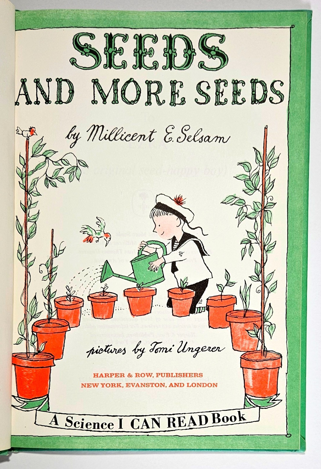Seeds and More Seeds Millicent Selsam AND Red Tag Comes Back 2 Hardcovers 1959