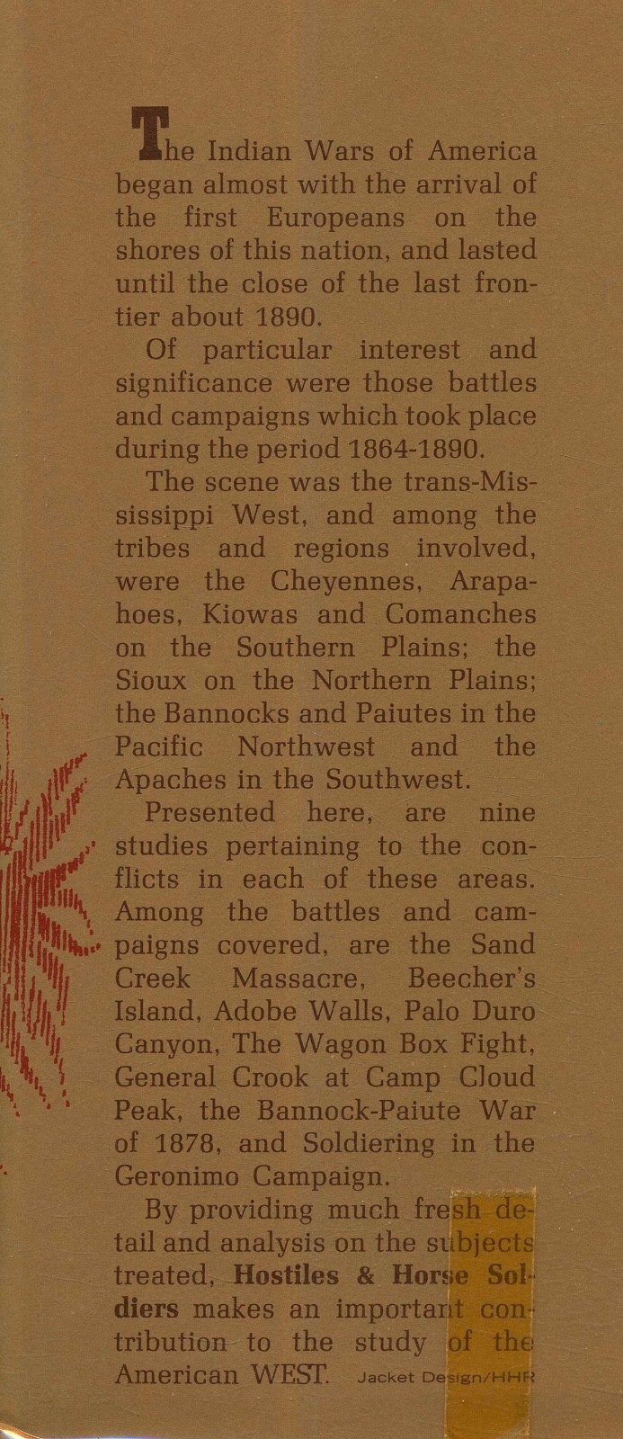 Hostiles & Horse Soldiers: Indian Battles & Campaigns by Lonnie J. White HC W8