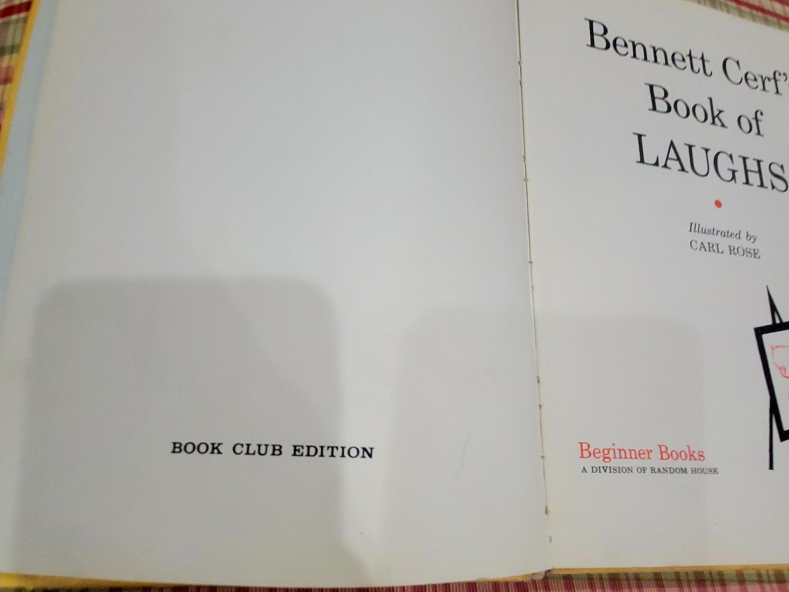 Dr. Seuss Beginner Books Vintage 1959 Book of Laughs By: Bennett Cerf