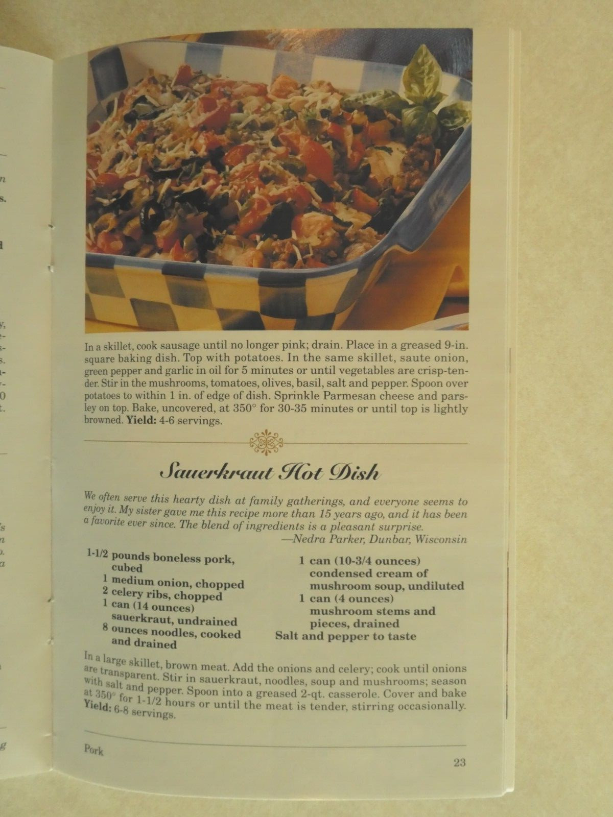 Taste of Home Casserole Cooking 35 pages of recipes published in 2000