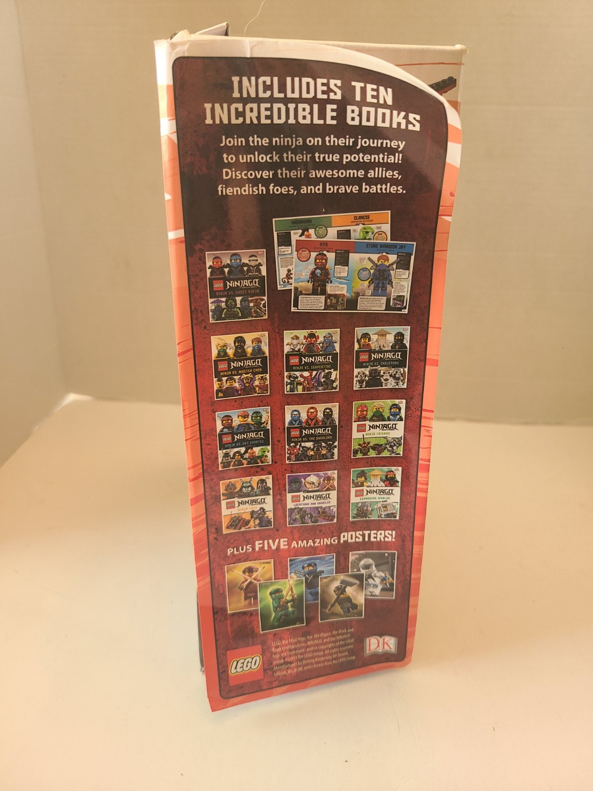 Lego Ninjago Collection 10 Books, No Posters, Pre-owned