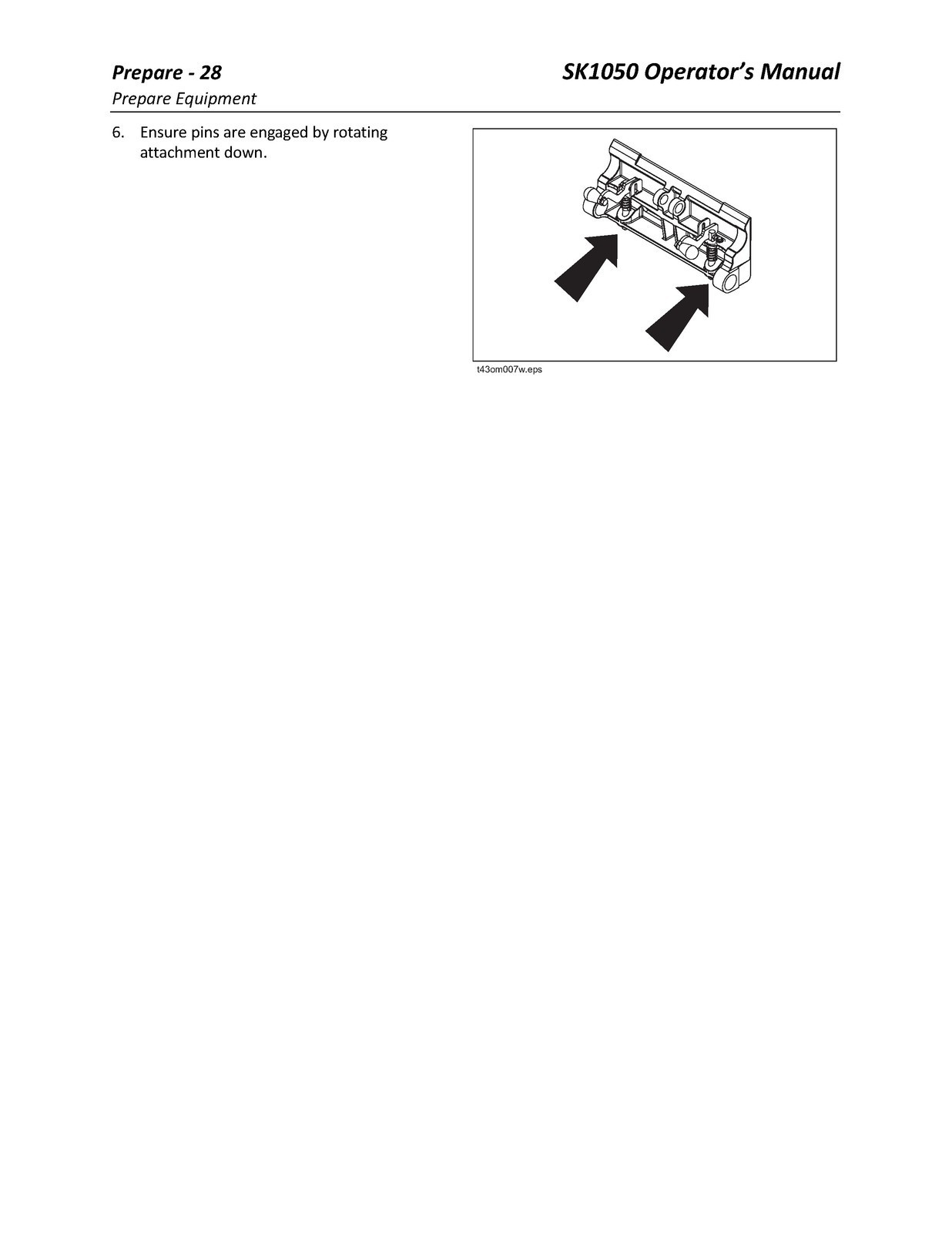 DITCH WITCH SK1050 Mini Skid Steer Operators Manual CLOSURE – TOUGH FRONT & BACK