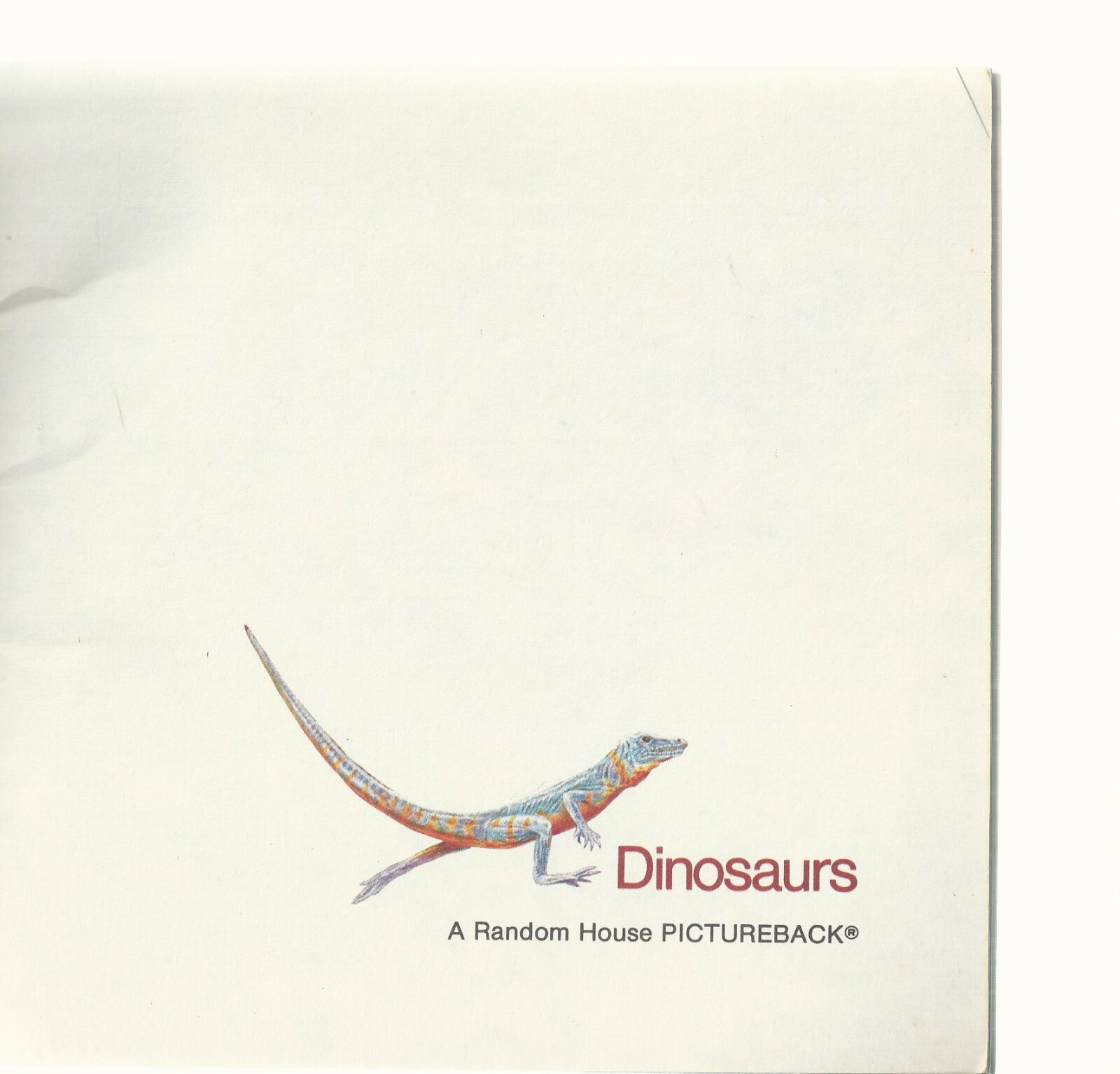 DINOSAURS PB EX+ 1ST PRINTING 1977 Please Read me Random House