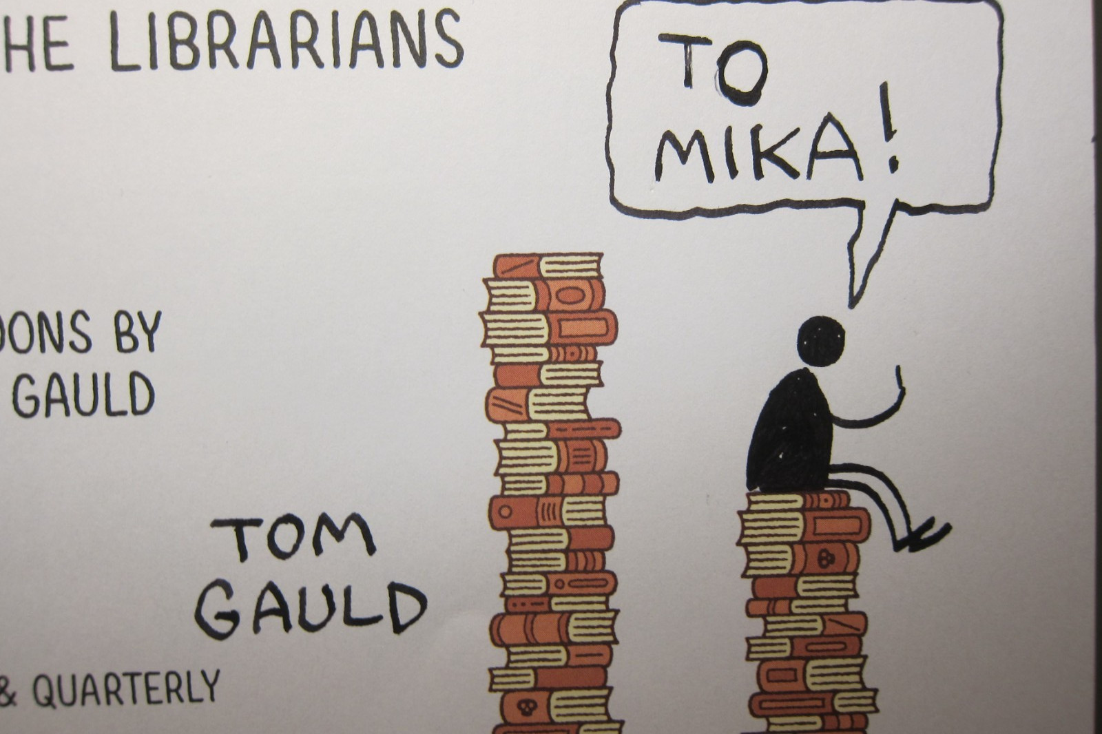 Signed~~ “Revenge Of The Librarians” by Tom Gauld Hardcover