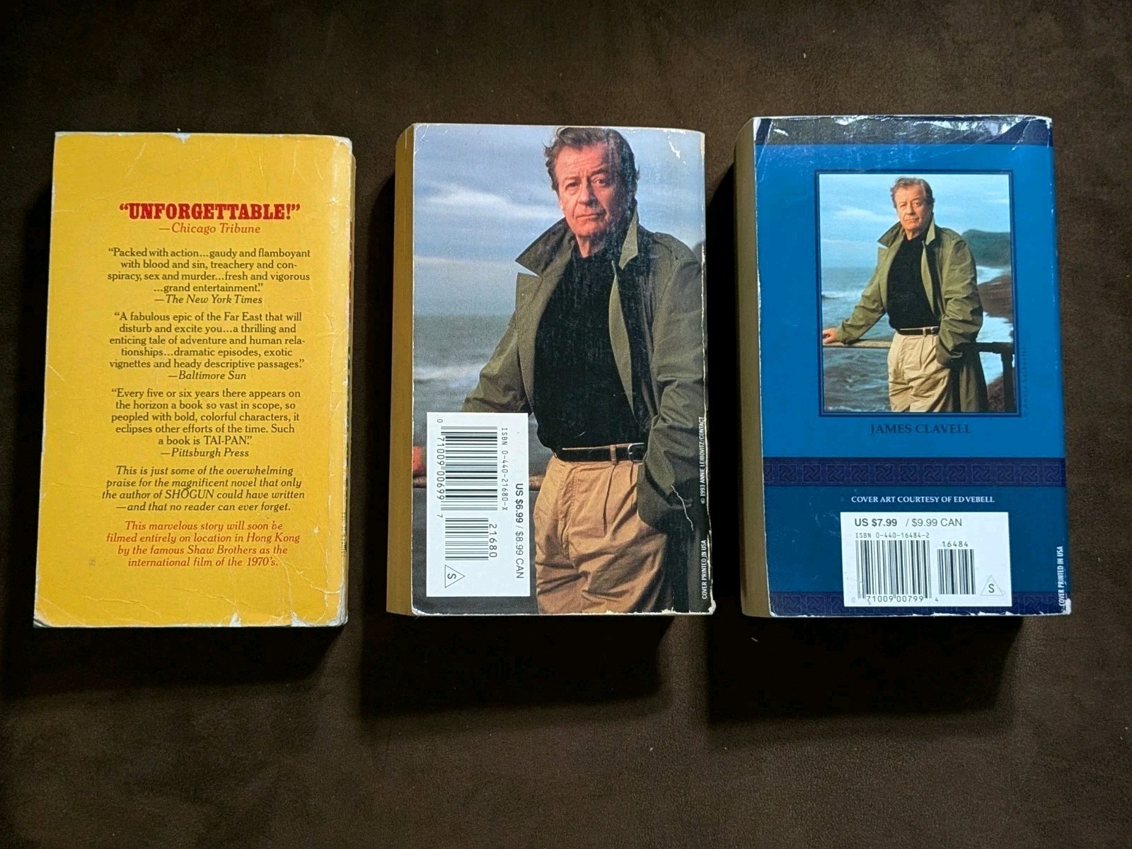 James Clavell Lot Of 3 Paperbacks, Asian Saga: Gaijin, Tai-Pan, Noble House