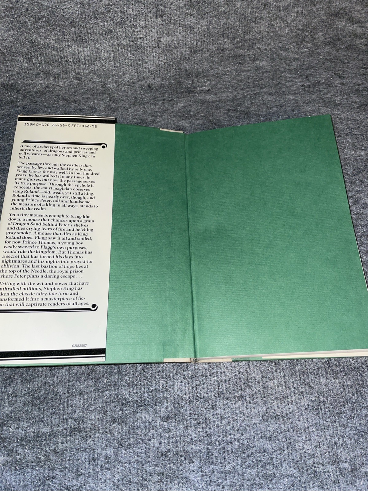 Stephen King The Eyes of the Dragon 1987 Viking First Edition HCDJ