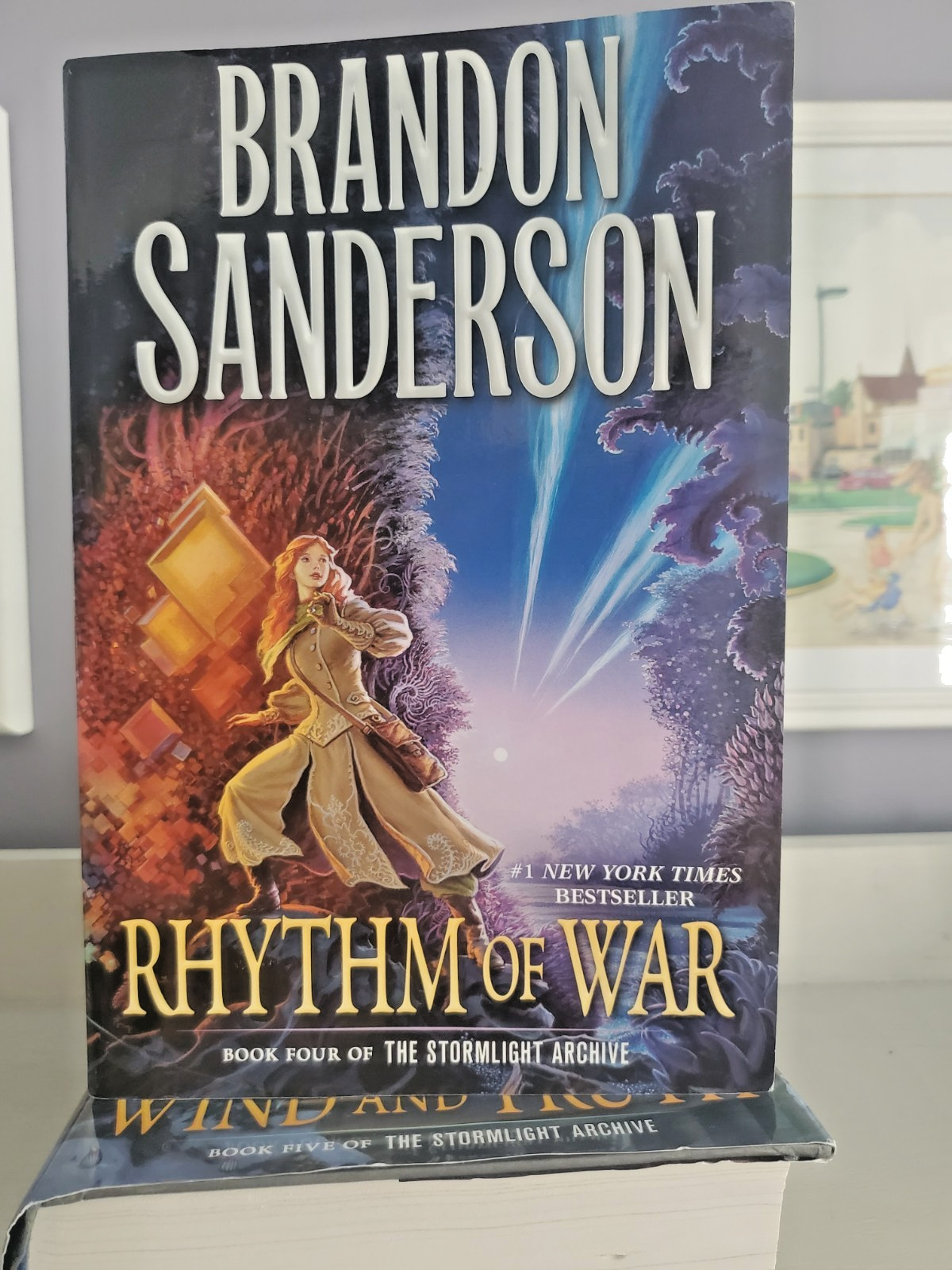 First 5 books of the Stormlight Archive by Brandon Sanderson.