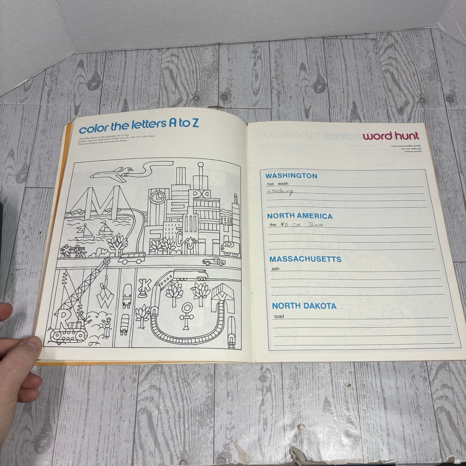 Vintage 1970s Rand McNally “Are We There Yet?” Travel Games Puzzle Kids USED