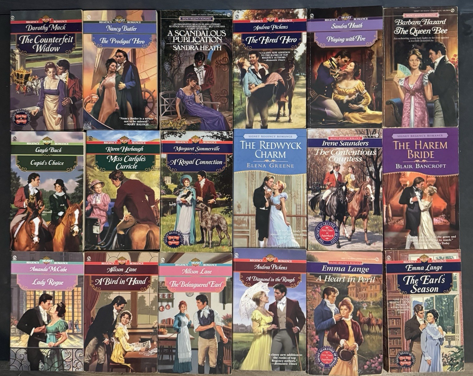 80 Signet Regency Romance Books- All books pictured