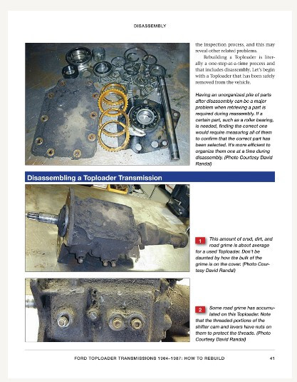 SA534 How To Rebuild Ford Toploader Transmissions 1964-1973 Step By Step Manual