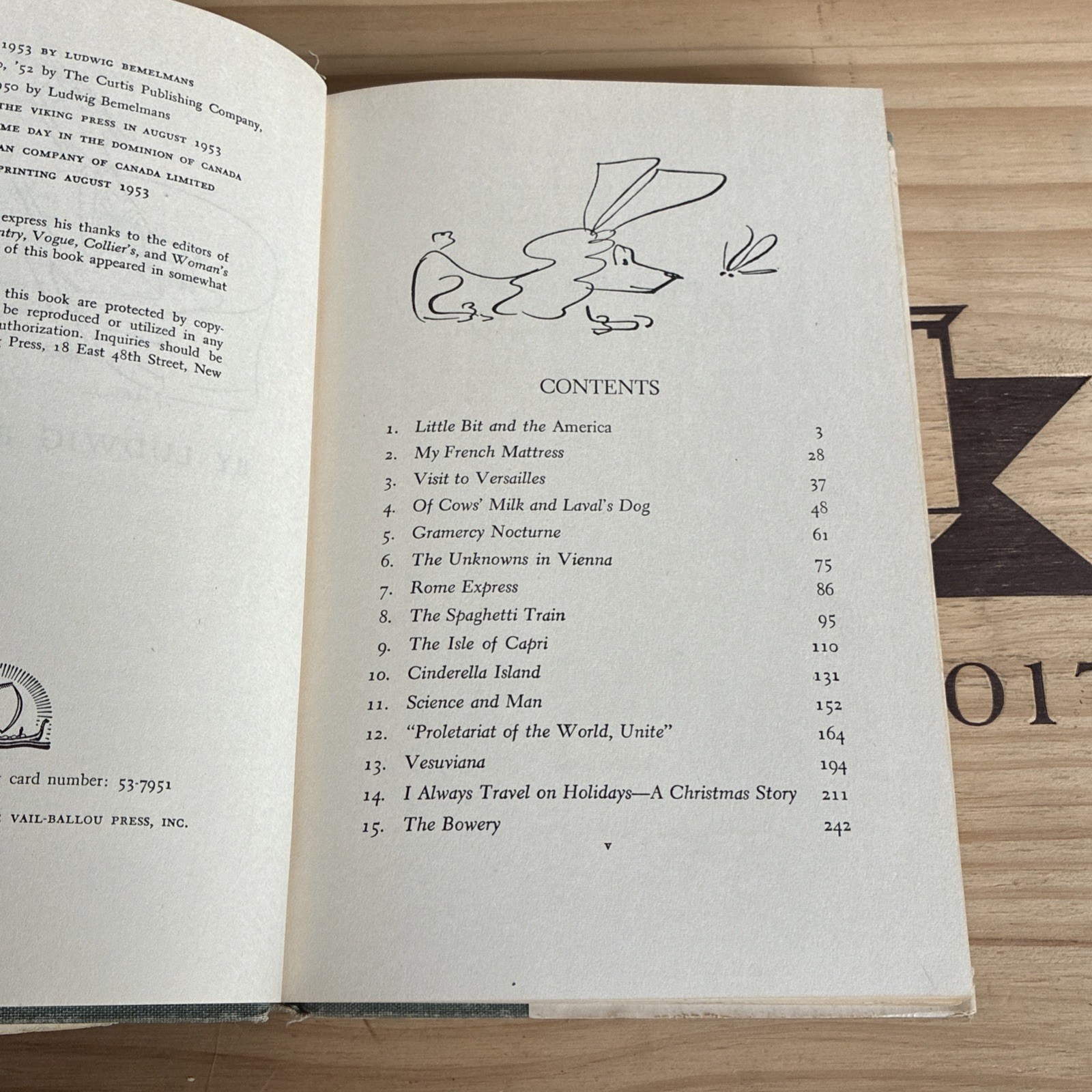 Signed Book Ludwig Bemelmans Father Dear Father Illustrated Vintage Humor Books