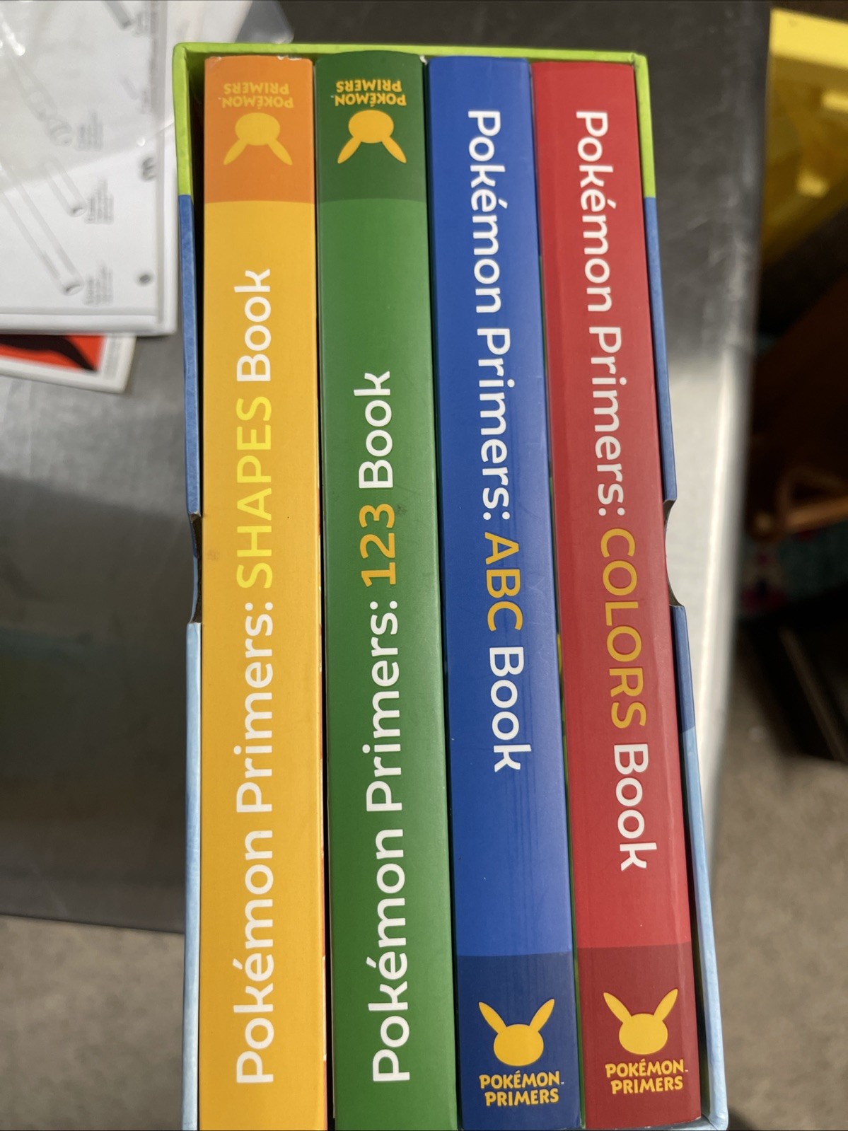 Pokémon Primers: 4 Book Box Set Collection Colors,ABC,123,Shapes