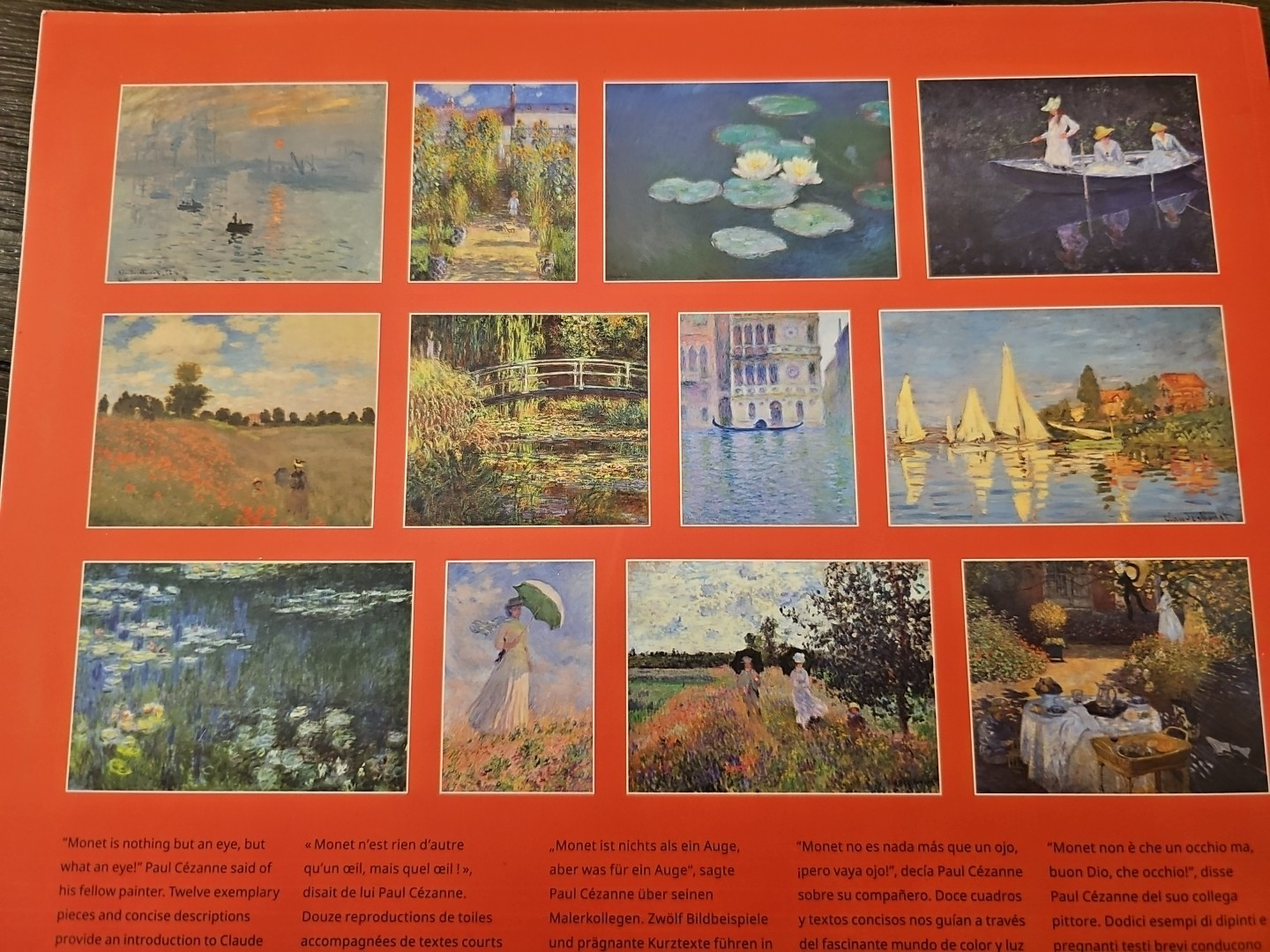 Monet Taschen Portfolio – 14 Prints Ready To Frame