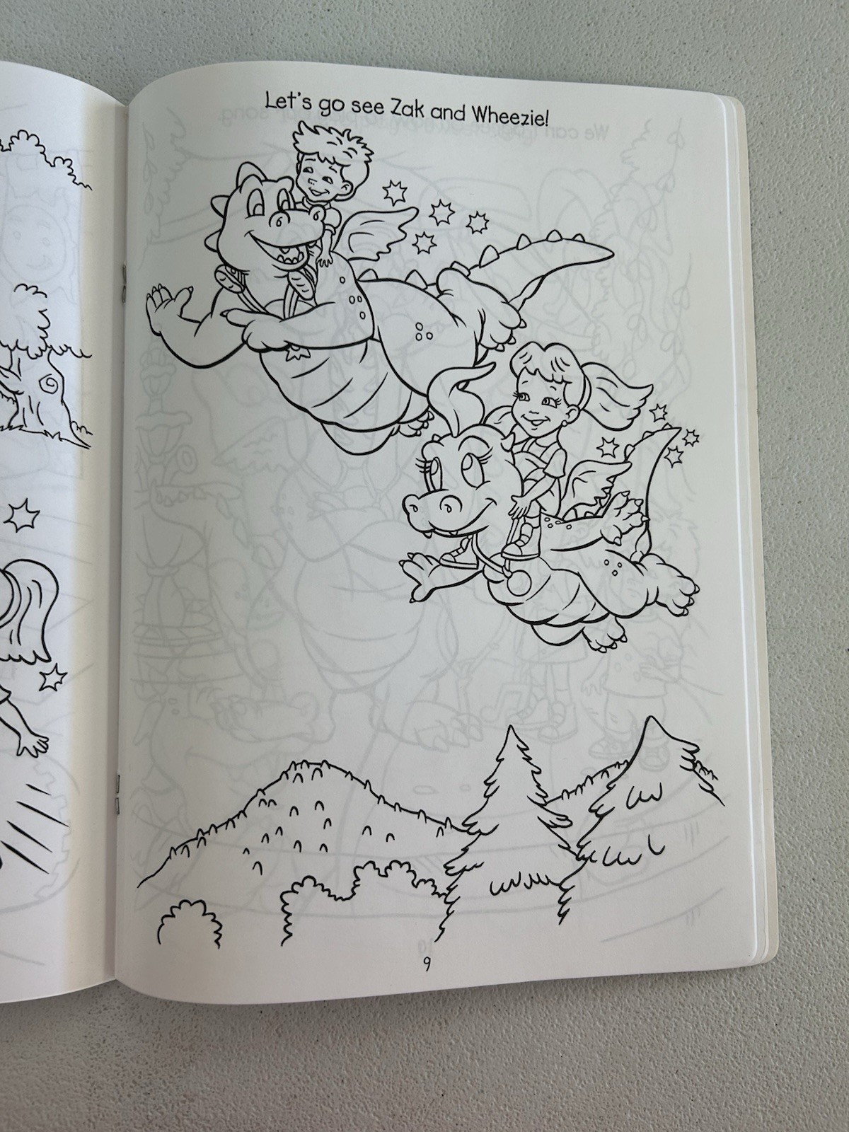 Vintage 2001 Dragon Tales Musical Scales Coloring Sticker Activity Book Y2K