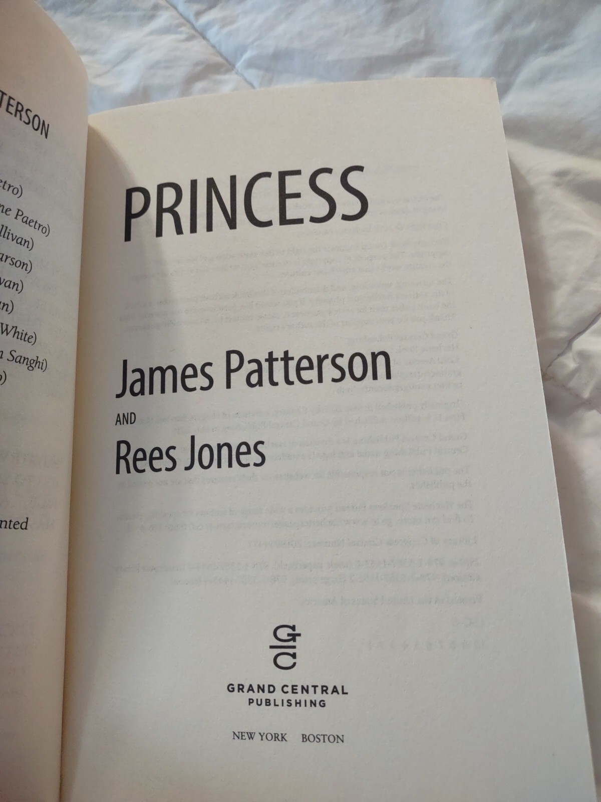 Private Ser.: Princess : A Private Novel by Rees Jones and James Patterson…