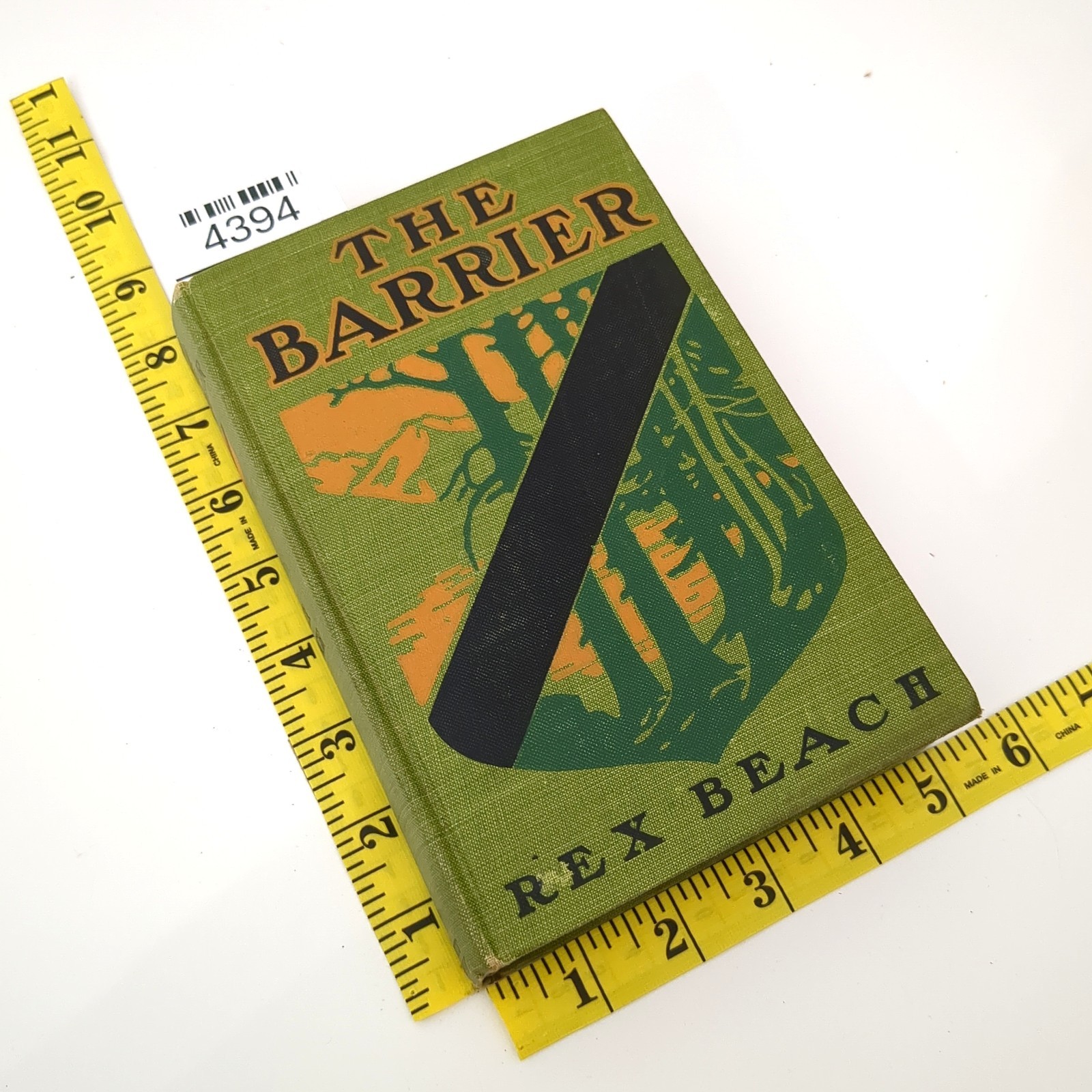 The Barrier Adventure Novel Illustrated Hardcover Book Rex Beach 1908