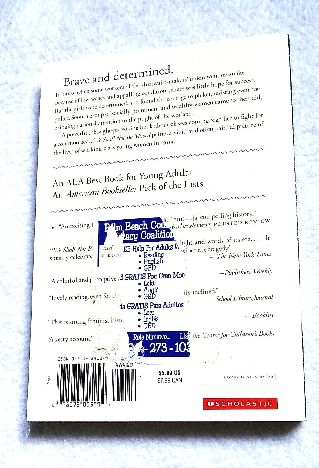 We Shall Not Be Moved | Joan Dash | 1998 | Paperback | History