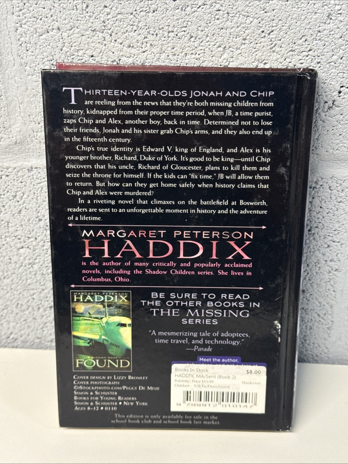 The Missing #1-4 Hardcover Margaret Peterson Haddix 4-Book Set Found Sent Torn