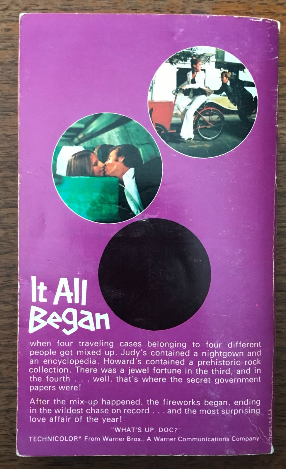 Carole Smith – “What’s Up, Doc?” Paperback Book – 1972