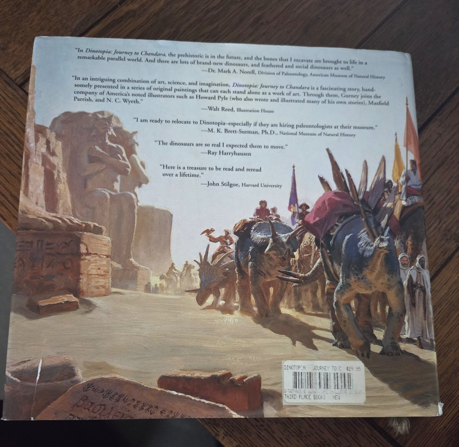 Dinotopia Journey to Chandara 2007 First Edition HC Gurney w/ DJ Tears Stains