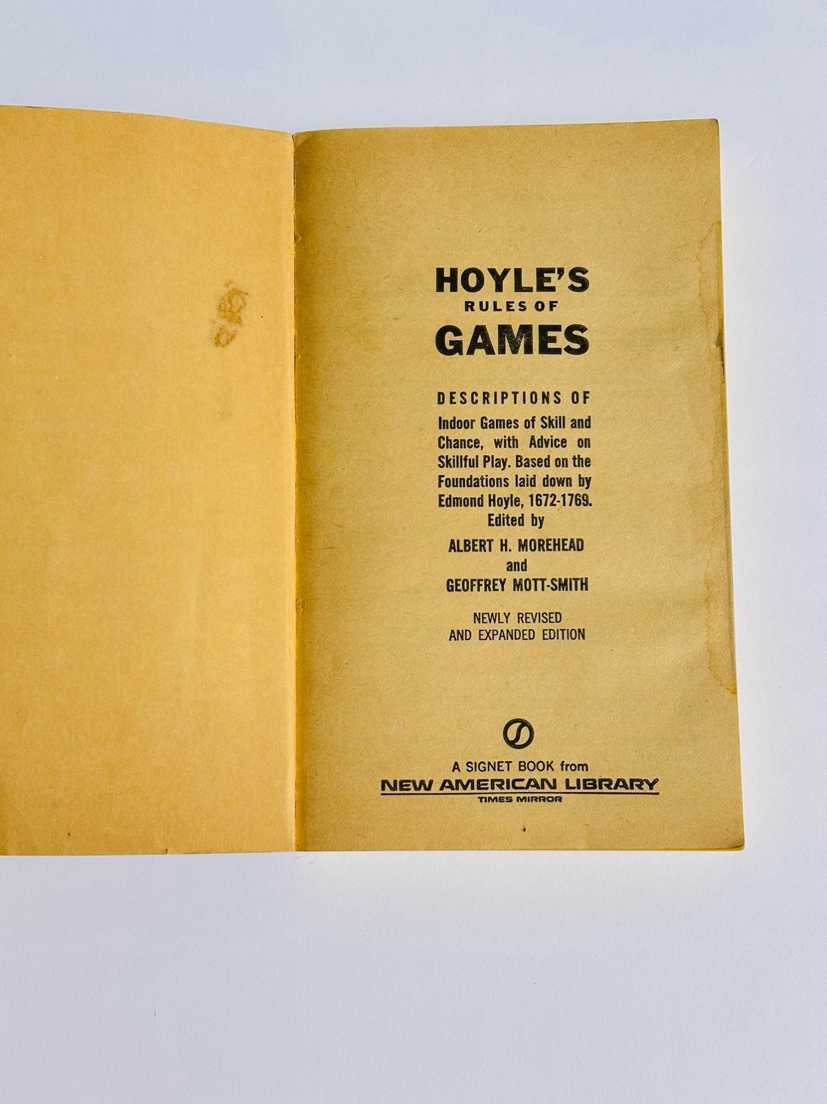 Hoyle’s Rules of Games by Albert H. Morehead & Geoffrey Mott-Smith VTG Book Set