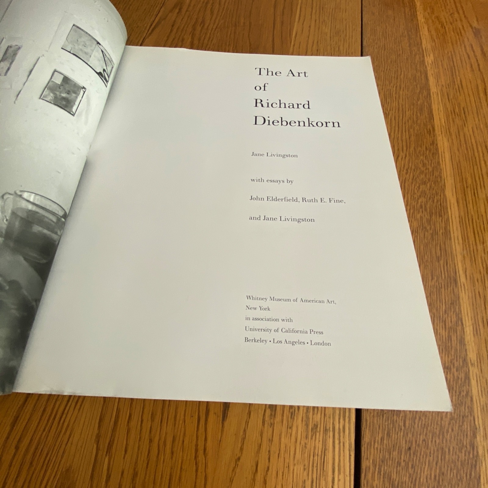 The Art of Richard Diebenkorn Jane Livingston Paperback 1997