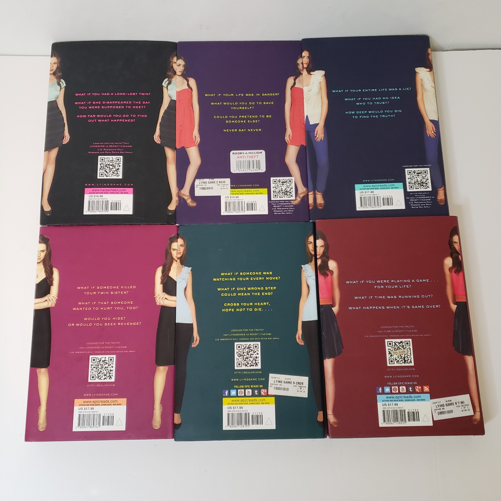The Lying Game Complete Hardcover Series By Sara Shepard 1-6 Lot Hide And Seek