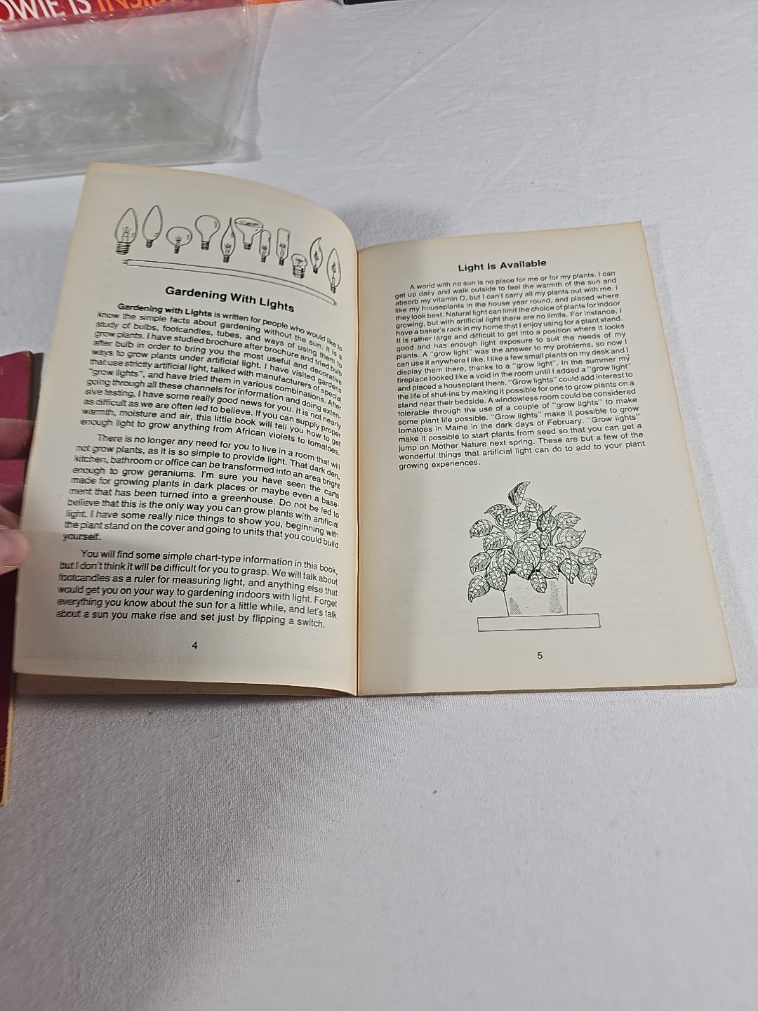 Gardening With Lights Rex Mabe Potpourri Press 1975 Vintage Indoor Grow Plants