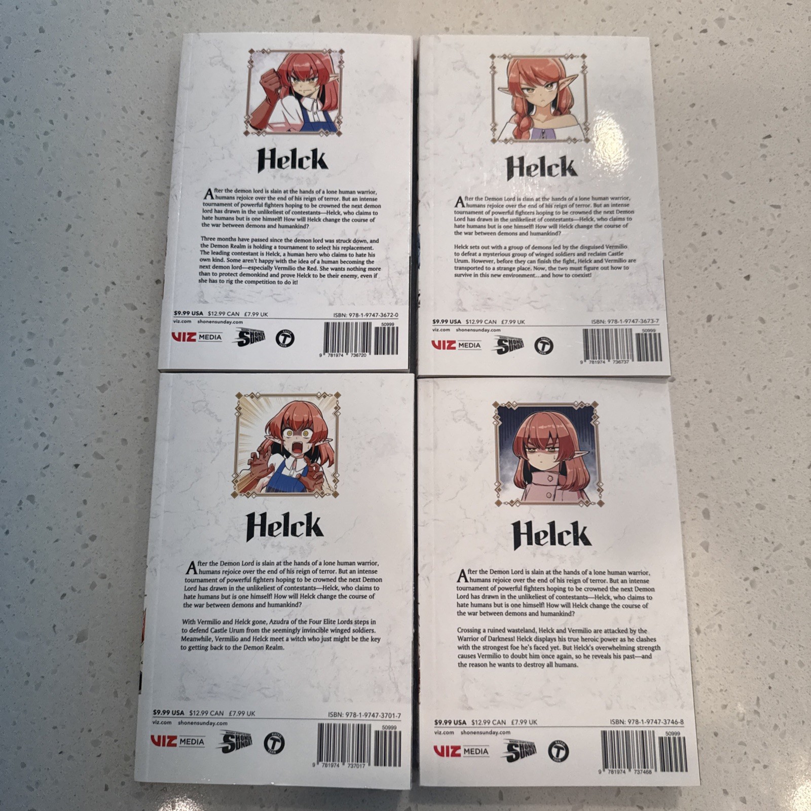 Helck #1-4 Nanaki Nanao Manga Viz Media Shonen Sunday