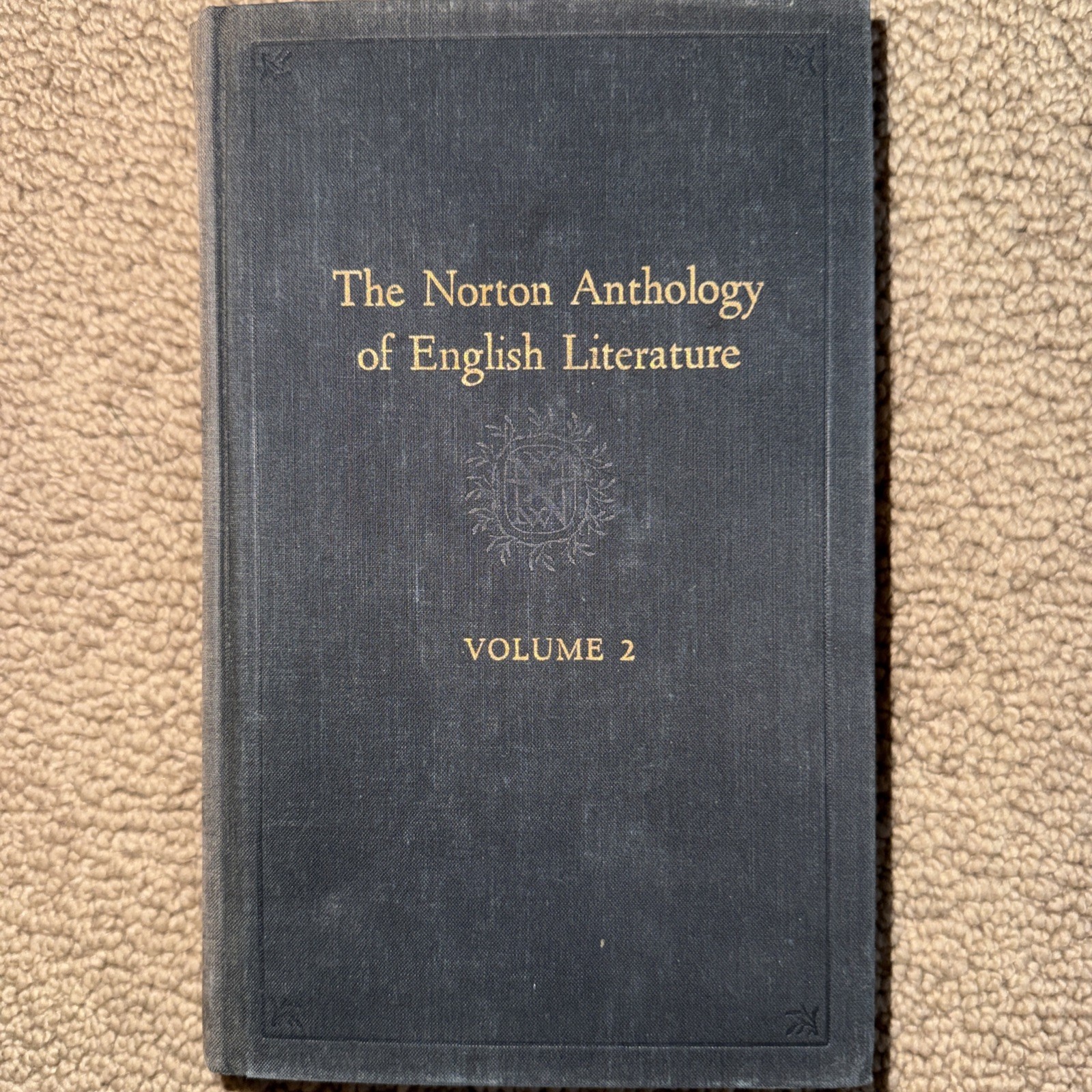 The Norton Anthology of English Literature, Vol 1 & 2, 1962 First Edition!