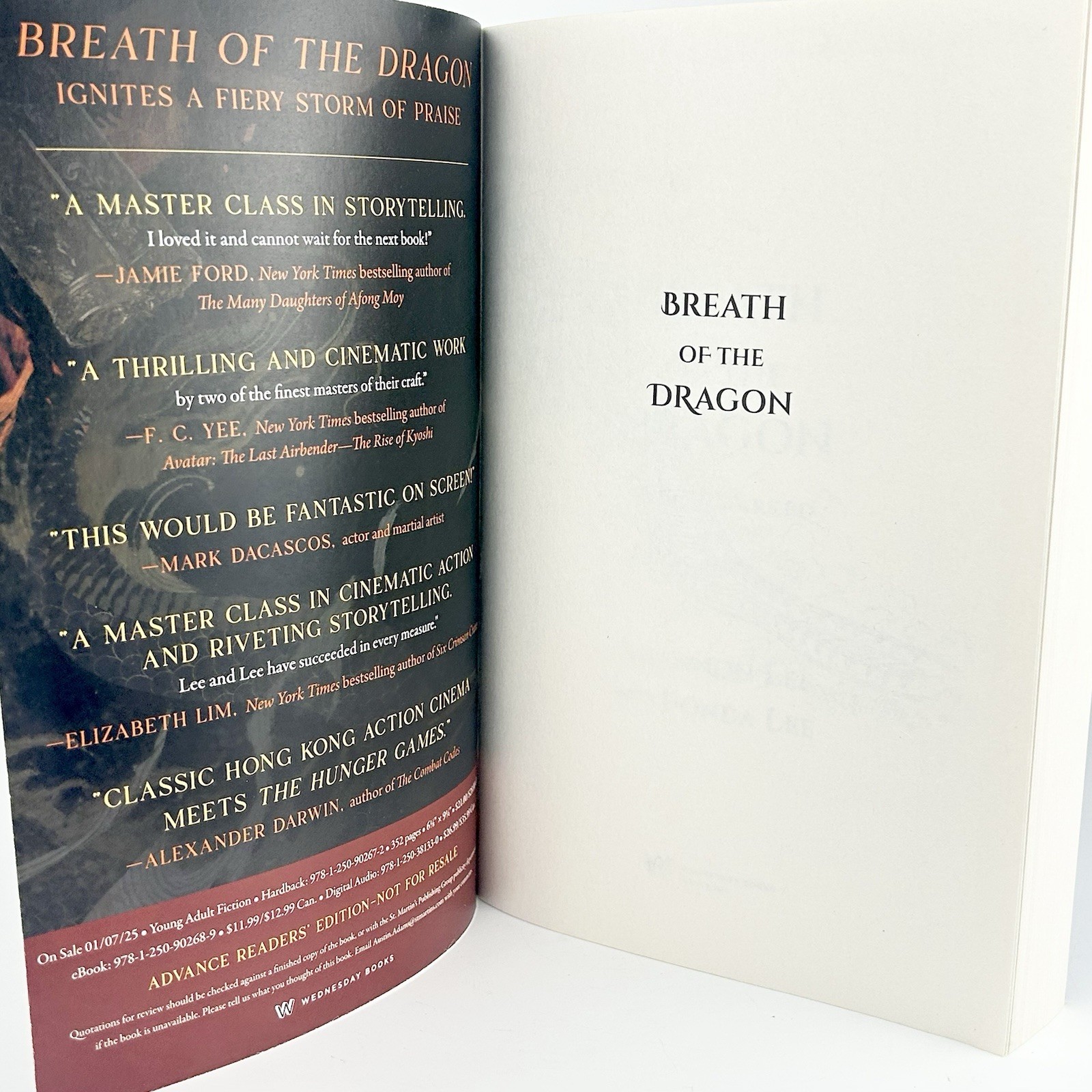 Breath of the Dragon Shannon Lee Fonda Lee ARC Advanced Readers Edition PB