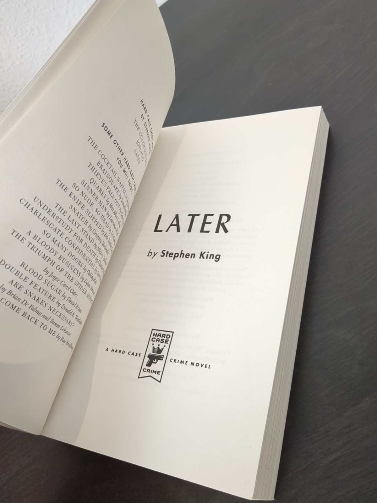 Later by Stephen King 1st Edition + Cemetery Dance Slipcase