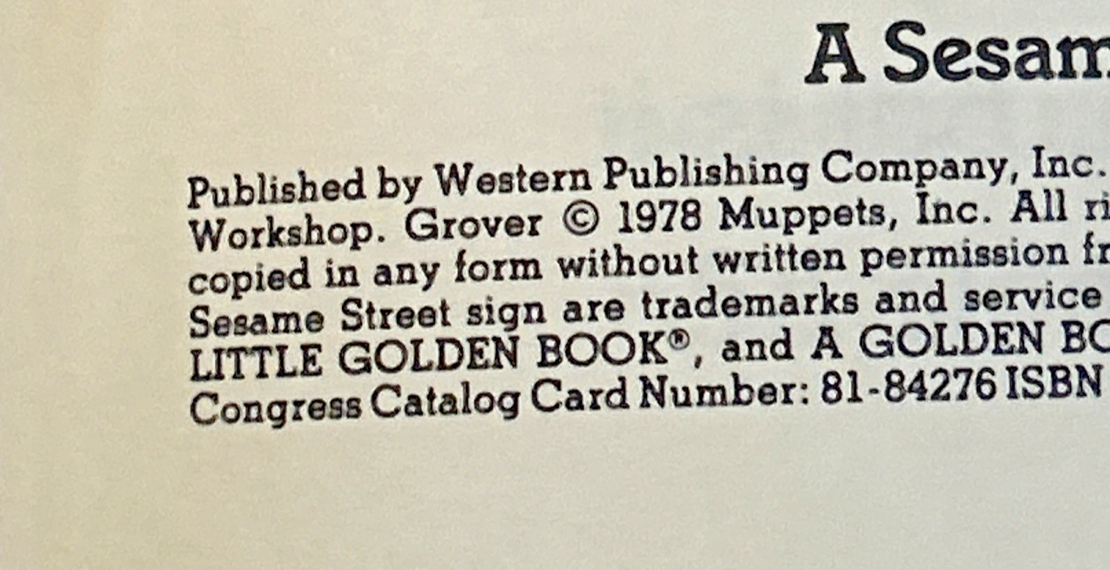 Grover’s Own Alphabet (1978) ~ Sal Murdocca ~ Little Golden Book ~ Sesame Street