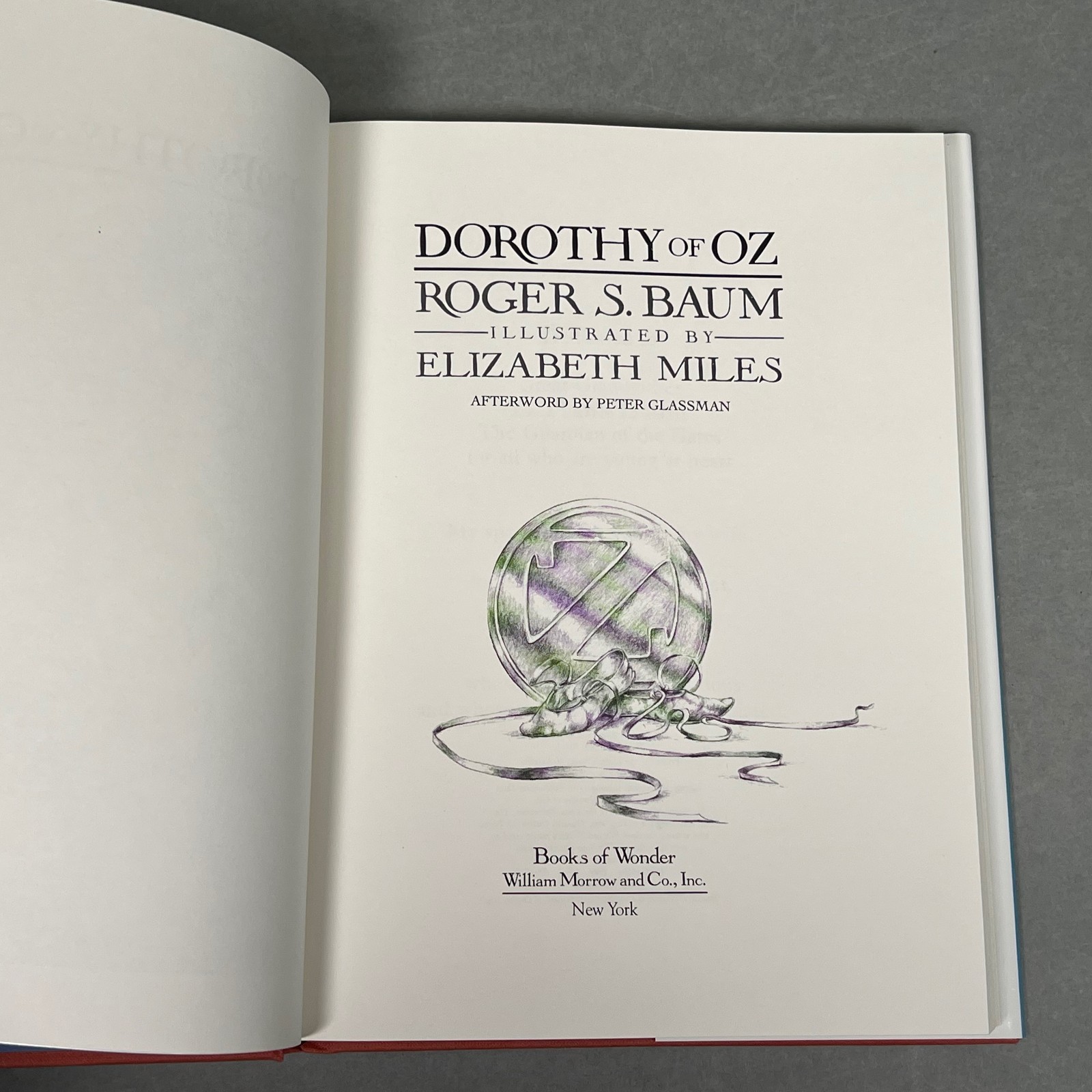 3x SIGNED Roger S. Baum Dorothy of Oz Book, Postcard, Paper All 3 Signed Toto