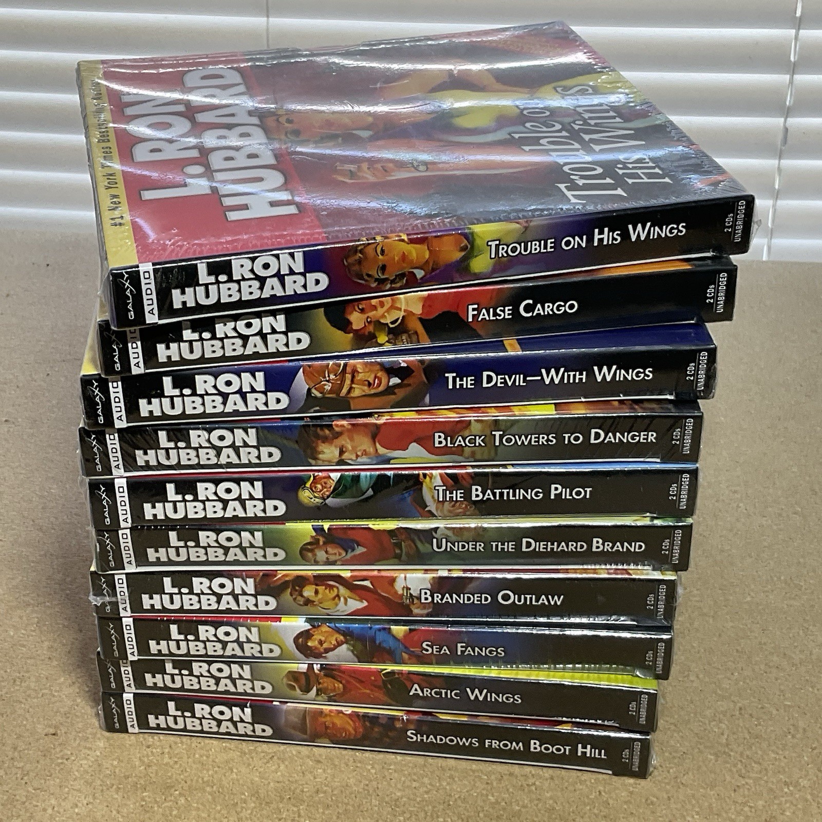L Ron Hubbard “Stories From the Golden Age”, 10x Audiobook CD Set NEW Sealed