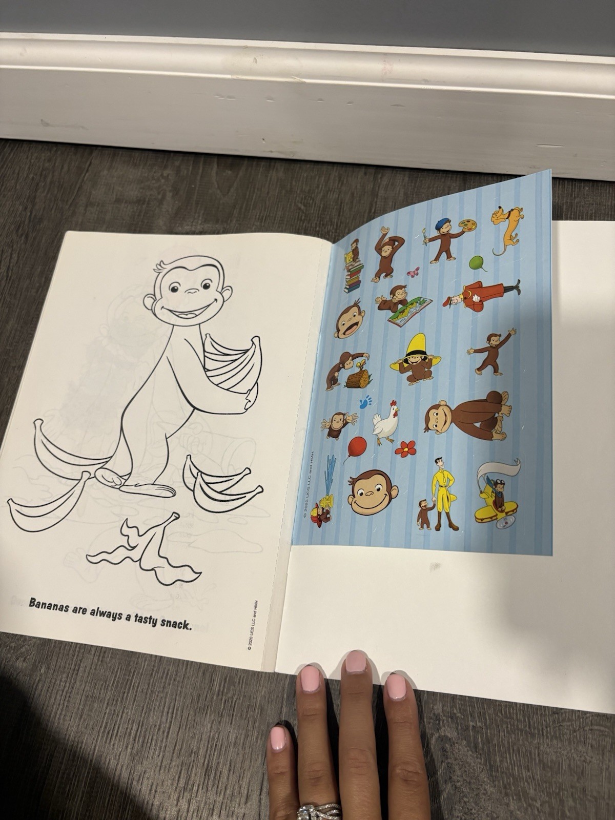 Curious George and Friends “Friends are Forever” Coloring Book w/ Stickers