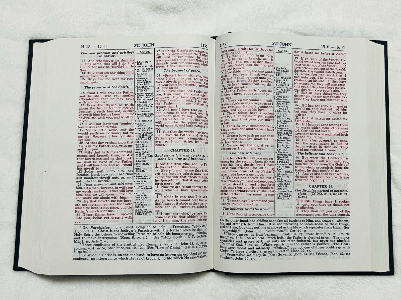 Holy Bible Scofield Study System Red Letter Large Type Edition Oxford Press 1945