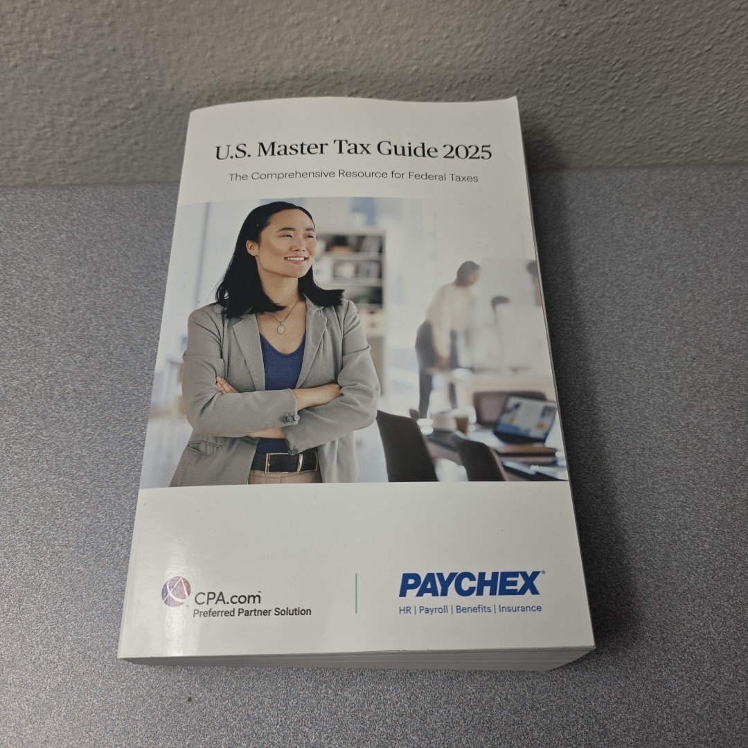 2025 U. S. Master Tax Guide – Wolters Kluwer Paychex – Paperback Very Good