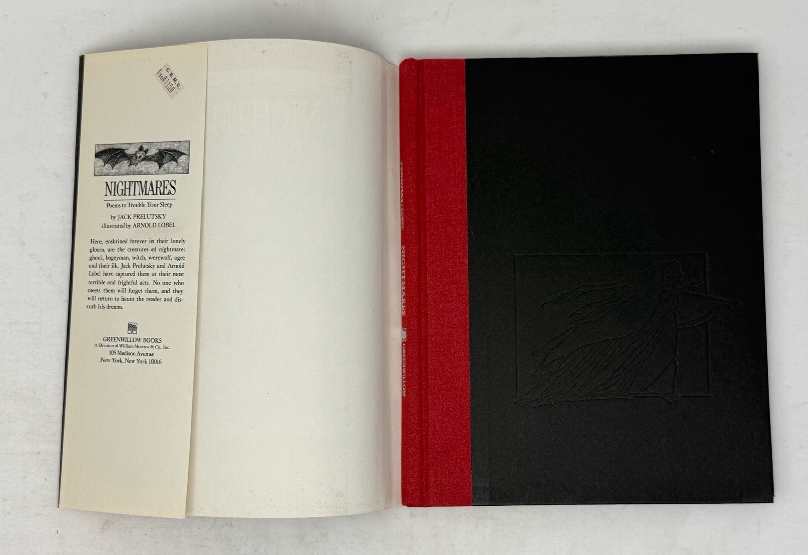 Nightmares Poems to Trouble Your Sleep Jack Prelutsky Lobel 1977 1st Ed HC DJ