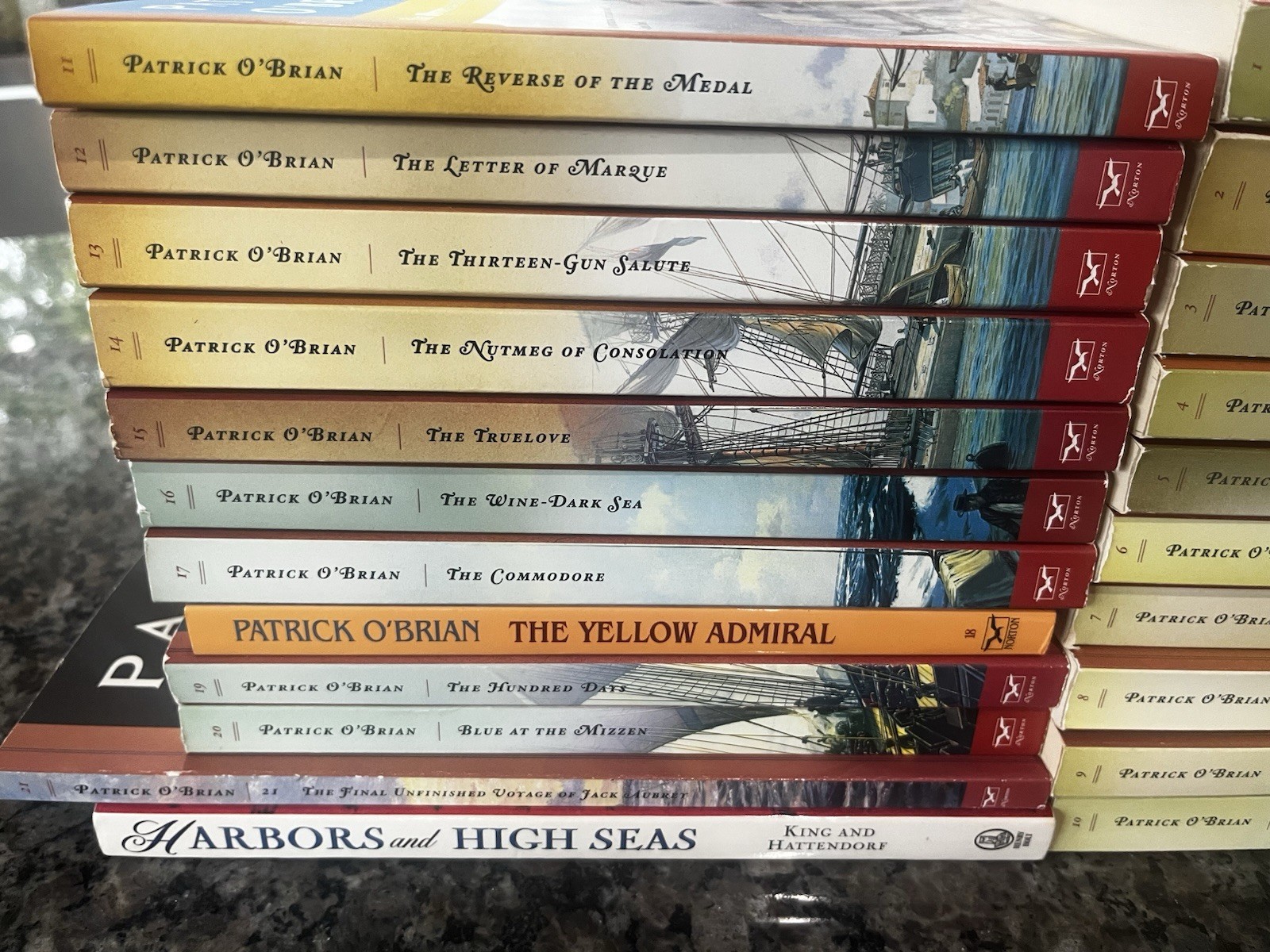 Complete Set Series Lot of 21 Aubrey & Maturin Master Commander Patrick O’Brian