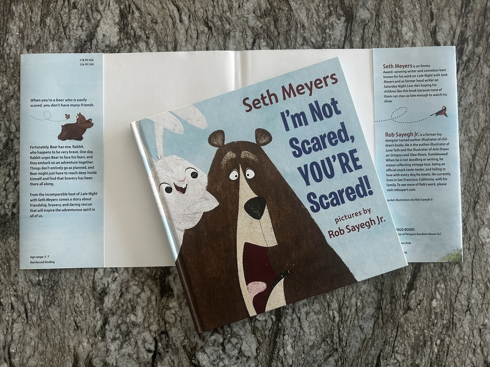 AUTOGRAPHED/SIGNED Book I’m Not Scared, Your Scared! Seth Meyers HC NEW SNL