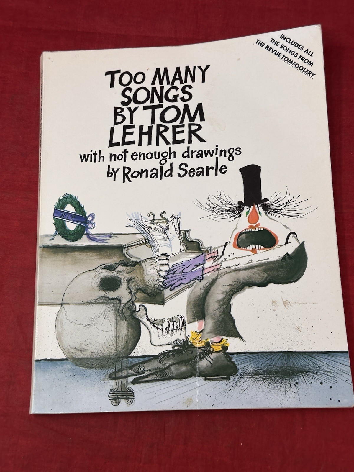 Too Many Songs by Tom Lehrer Sheet Music Song Book Funny 1981 Vintage 159 Pages