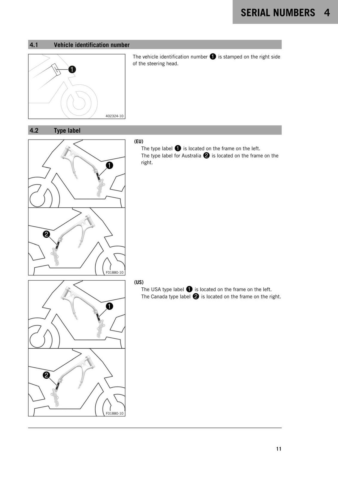 KTM 790 Adventure Repair Manual 2019 – STEEL LOOP FASTENED – PROTECTIVE COVERS