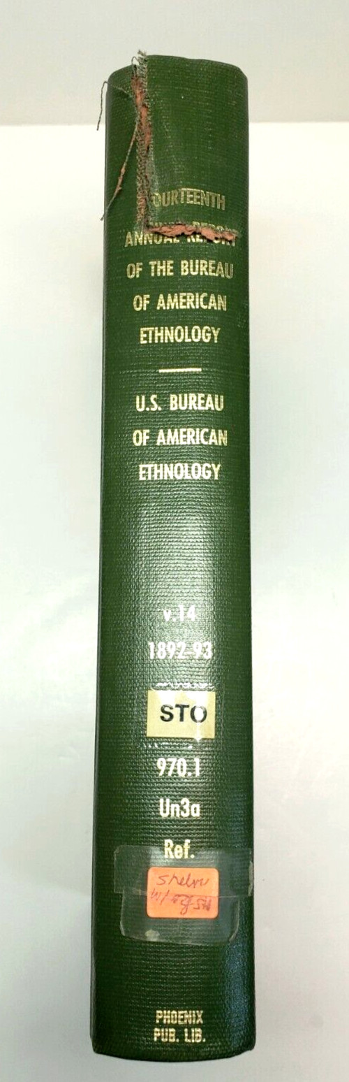 American Indian Ethnology Fourteenth 14th Annual Report 1892 -1893 Part 2